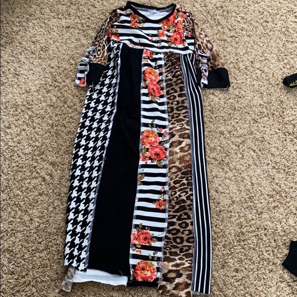 Scrappy dress.